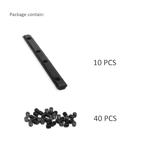 10Pcs 2020 Aluminum Extrusion Hardware Accessories Straight Bracket - style: 10Pcs Straight Bracket with Screw