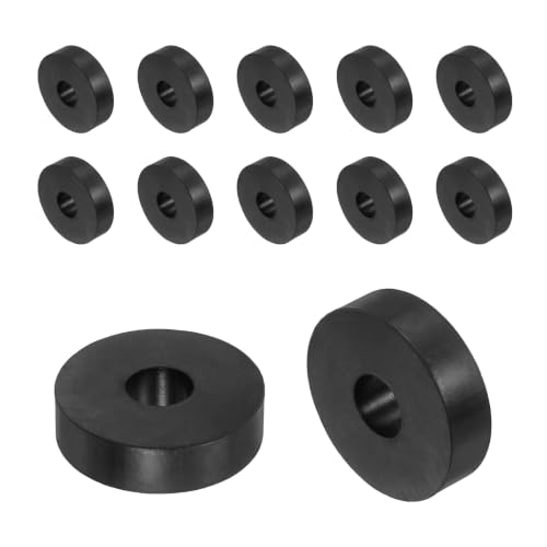 uxcell 12Pcs Rubber Vibration Isolation Washers 38mm OD x 13mm ID x 10mm T - size: 38mm OD x 13mm ID x 10mm Thick