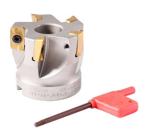 Accusize 2 in Indexable Face Mill 3/4 in Arbor, Carbide APKT1604 Inserts - size: 2 in, style: no holder