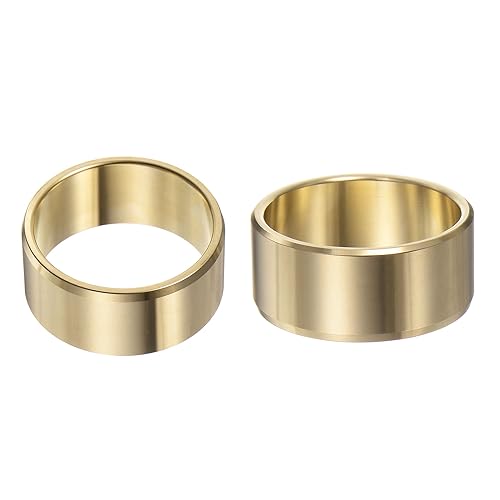 HARFINGTON 2pcs Sleeve Bearings 1-3/4" Bore 2" OD 7/8" Length Wrapped Oilless Bushings Brass Alloy for Transmission Conveyor Systems - size: 1-3/4" x 2" x 7/8"