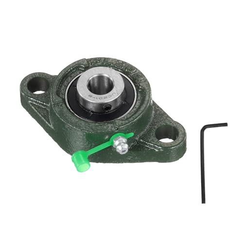 uxcell UCFL201-8 Pillow Block Bearings, 1/2 in Bore Chrome Steel, ABEC3 - size: UCFL201-8 (Bore 1/2")