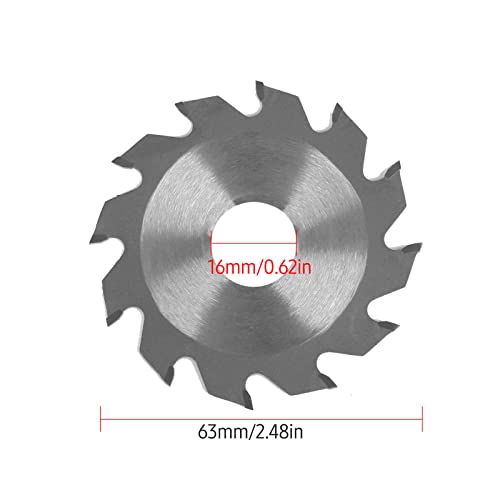 4PCS Saw Blade Set: 2.5in Diameter 63mm Alloy, HSS, Emery & Resin Blades for Metal, Glass, Ceramic, Wood, Plastic
