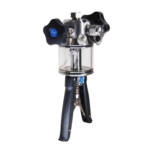 High Pressure Hydralic Hand Pump Calibrator for Field Calibration,Calibration Labs (Range: 0 to 10152 PSI) with Pressure Gauge Model: AI-DP1-2300 - size: Pressure Gauge