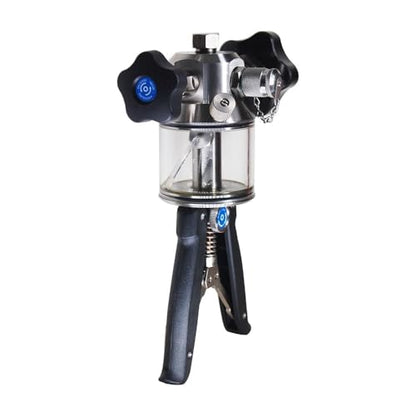 High Pressure Hydralic Hand Pump Calibrator for Field Calibration,Calibration Labs (Range: 0 to 10152 PSI) with Pressure Gauge Model: AI-DP1-2300 - size: Pressure Gauge