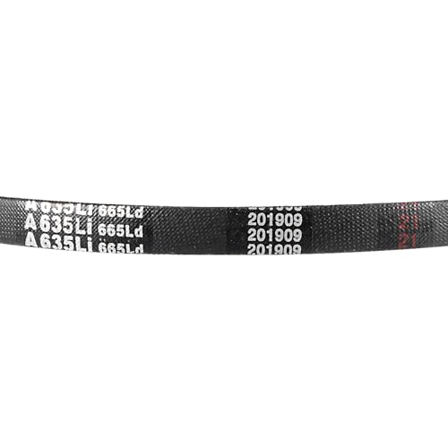 uxcell A635 V-Belts 635mm Inner Girth 13mm Top Width 8mm Thickness A-Section Rubber Drive Transmission Belt 2pcs - size: 25"