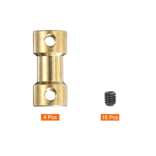 MECCANIXITY 4pcs 2mm to 3mm Shaft Coupling Joint Connector Flexible Motor