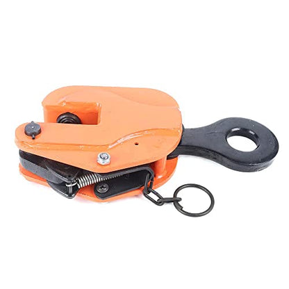 CNCEST 3 tons Vertical Crane Plate Lifting Clamp With Lock Industrial Hoist Hook Chain Plate Clamp Sheet Metal Lifting Clamp