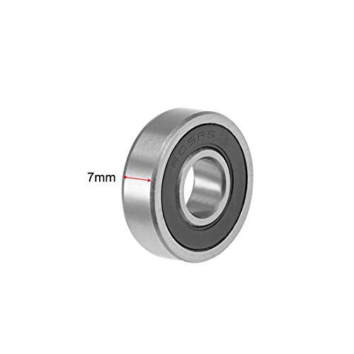 uxcell 609-2RS Deep Groove Ball Bearing 9x24x7mm Double Sealed ABEC-3 Bearings 5-Pack - size: 9mmx24mmx7mm