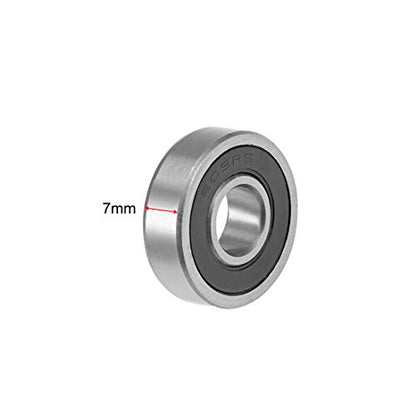uxcell 609-2RS Deep Groove Ball Bearing 9x24x7mm Double Sealed ABEC-3 Bearings 5-Pack - size: 9mmx24mmx7mm