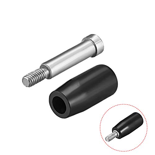 uxcell 2 Pcs Revolving Handwheel Machine Handle M6 Male Threaded Stem for Milling Machine - size: M6 x 32mm