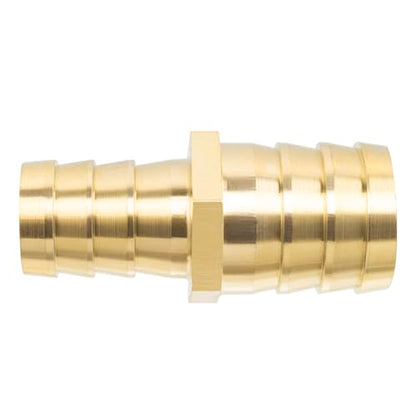 Yoebor Brass Hose Barb Reducing Union 1" x 1/2" Barbed Reducer Coupler 2pcs - size: 1" x 1/2"