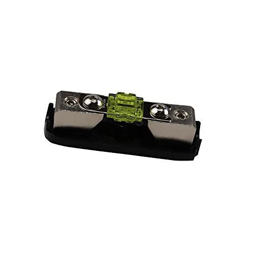ZOOKOTO 2 Pcs 100A MINI AFS Inline Fuse Holder 4/8 Gauge in 4/8 Gauge Out Fuse Block for Car Audio - size: 100A