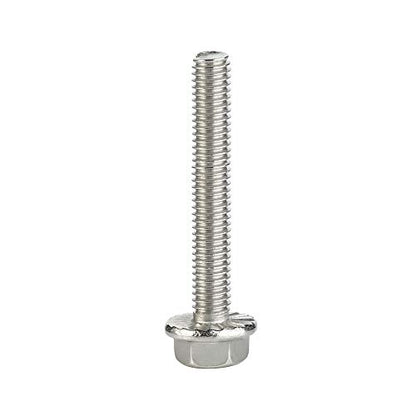 M6 x 35mm Flanged Hex Head Bolts Flange Hexagon Screws, Stainless Steel A2, DIN 6921, 20 PCS - size: M6-1.0 x 35mm