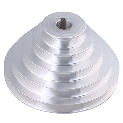 19mm Bore 54mm-150mm Outter Dia Aluminum 5 Slot A Type V-Shaped Pulley 5 Step Pulley Belt