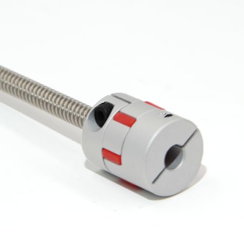 6.35mm to 8mm Bore Aluminium Plum Flexible Shaft Coupling Servo Stepper Motor Jaw D25xL30 Connector Flexible Shaft Couplers for 3D Printer/CNC Machine/DIY Encoder, 2pcs/Pack(6.35mmx8mm) - size: 6.35mmx8mm