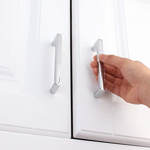 KOOFIZO 10 Pack 3-3/4 in Polished Chrome Cabinet Pulls, Drawer Handles 1816 - color: Polished Chrome, size: 3-3/4" CC - 10Pcs, style: Modern