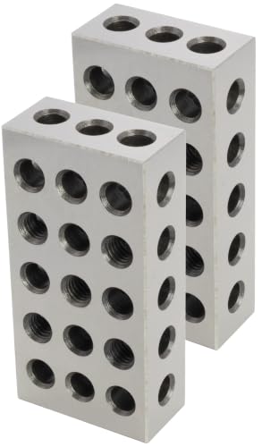 CME Setup Blocks, 23 Holes, 25mm × 100mm × 50mm, 2 Pieces - size: 25mm x 100mm x 50mm