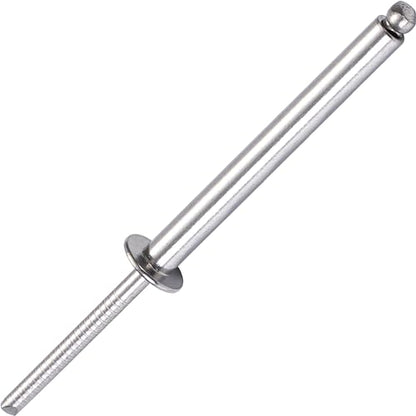 30Pcs Stainless Steel Extra Long Pop Rivets - Heavy Duty, 3/16"x2" - size: 3/16"x2"