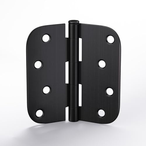 Goldenwarm 12 Pack 4 inch Oil Rubbed Bronze Door Hinges 5/8" Radius Corners - color: Oil Rubbed Bronze