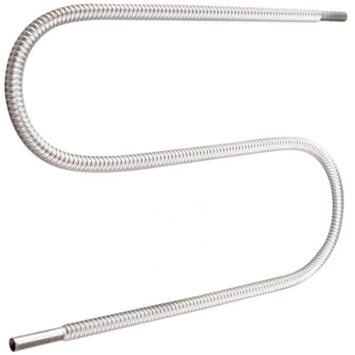 1/4" Pilot Tube,1/4" OD x 24" Flex Pilot Stainless Steel Tube for Fireplace.Gas Stove.Deep Frye.Water Heater Pilot Line - color: 1/4" x 24" Stainless Steel Flex Tube