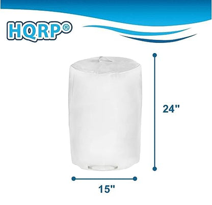 HQRP Dust Collector Bag, 15" x 24", 1 Micron Filter, compatible with POWERTEC 70006 70335, fits Most Dust Collector Systems