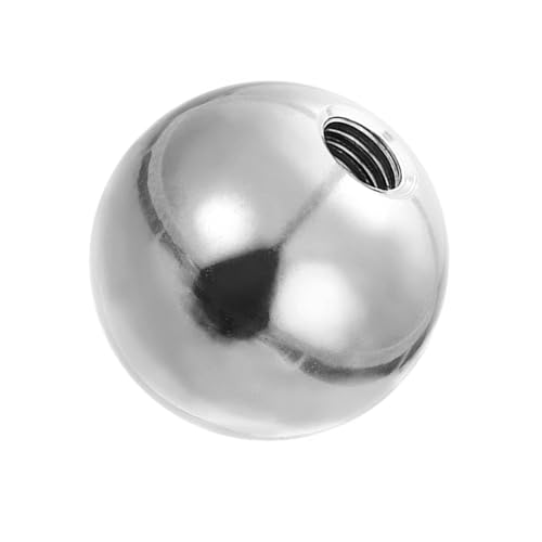 PATIKIL M8x35mm Ball Nuts Knob, 1pcs 304 Stainless Steel Round Solid Blind Hole Decorative Screw Cap Cover Machinery Handle Hardware - size: M8x35mm