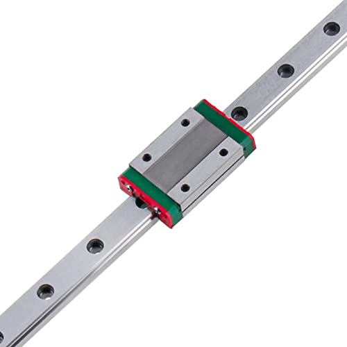 ANWOK MGN12 300mm Linear Guide Rail Linear Motion Products with 1PCS MGN12H Sliding Blocks for 3D Printer and CNC Machine (H-Type) - size: 300mm, style: MGN12H
