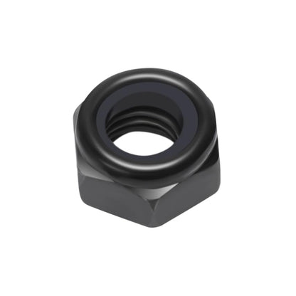 10Pcs M10x1.5 Hex Lock Nuts Carbon Steel - size: M10
