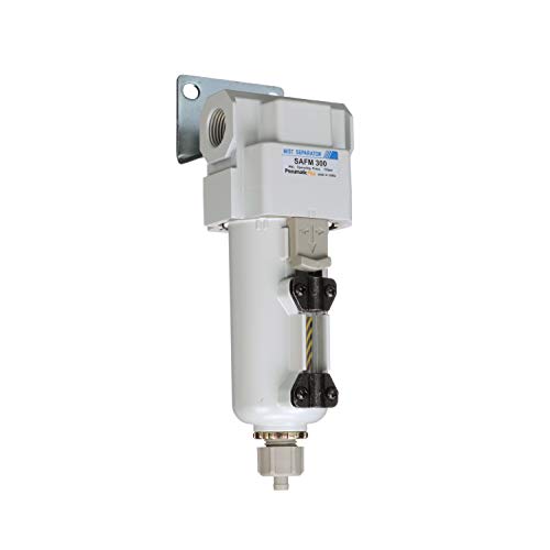 PneumaticPlus SAFM300-N03B-MEP Coalescing Filter 3/8" NPT, 0.1 Micron - size: 3/8" NPT, style: Metal Bowl - Manual Drain