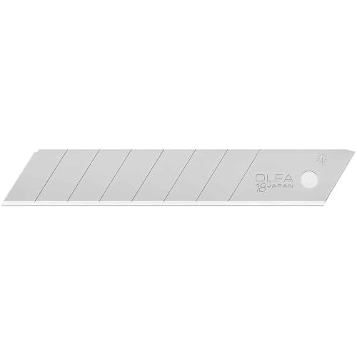 OLFA 18mm Heavy-Duty Snap-Off Blades (LB-10B) - Japanese Steel, 10 Blades