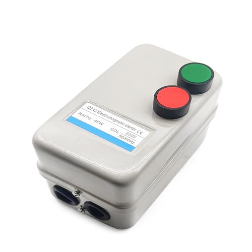 Magnetic Electric Motor Starter 220V 4KW 5.5HP 3 or Single Phase