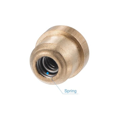 uxcell Brass Push Button Flange Grease Oil Cup 5mm Ball Oiler for Lubrication System 12Pcs - size: 5mm