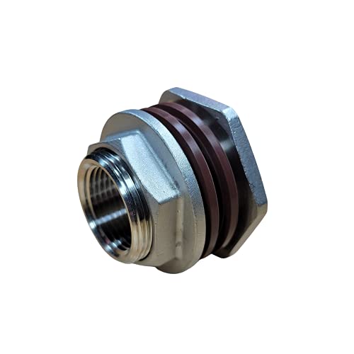 MiniBrew 1” NPT EZ Seal Weldless Bulkhead with EPDM Gasket - size: 1"-EPDM, style: Pack of 1