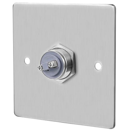 Push to Exit Button for Door Access Control Big Press Button Waterproof Stainless Steel Shell NO/COM Output - color: 3.4''x3.4''