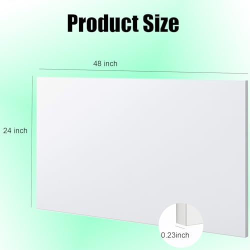 HDPE Sheet 1/4-24" x 48" High Density Polyethylene Sheets with Protective Film 1/4 Thick HDPE Plastic Sheet Board Solid Plastic Block for Flat Panel DIY Projects Machining Home (White) - color: White, size: 24“x48"x1/4"