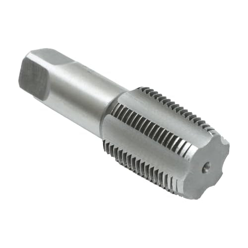 HFS(R) 1" NPT Pipe Tap – Carbon Steel Pipe Threading Tool for Industrial, Plumbing & Auto Repair, Professional DIY Thread Cutting - size: 1 Inch