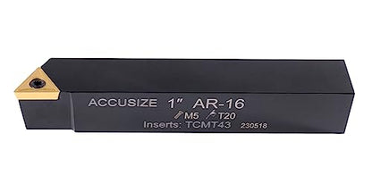 Accusize Industrial Tools 1'' 5 Pc Indexable Turning Tool Set, 2380-5643 - size: 1 in