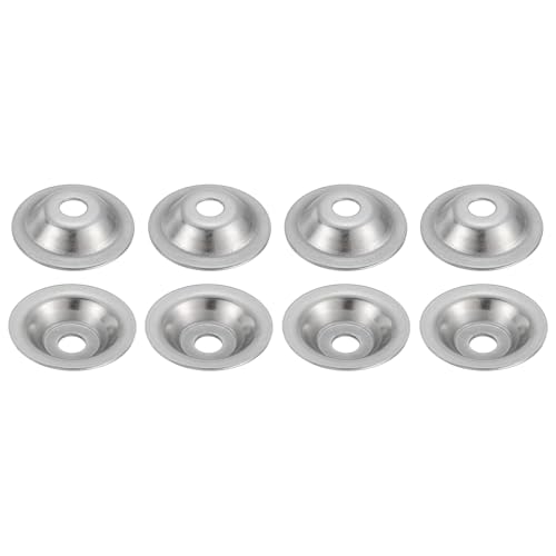 MECCANIXITY 8 Pcs M10 Arbor Washer, 2x50mm 304 Stainless Steel Bench Grinder Arbor Washer for Bench Grinder Polisher Wire Wheel Buffing, Silver - size: M10 x 50 x 2 mm