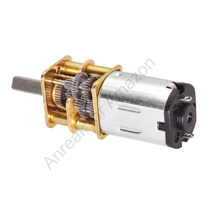 2Pcs DC 12V 500RPM GA12 N20 High Torque Motor 3-12V 7.5-4000RPM Miniature High Speed DC Motor with Metal Gear (12-500) - style: 12V 500 RPM