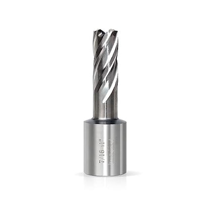 Luckyway 7/16 Inch Diameter x 1 Inch Depth of Cut Cyclone High Speed Steel Annular Cutter, 3/4 Inch Weldon Shank - style: 7/16 Inch Diameter x 1 Inch Depth