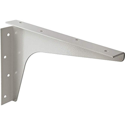 8" x 12" Heavy-Duty Steel Shelf Bracket, Black, Pair