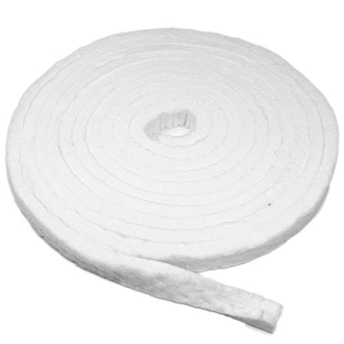 Strip Ceramic Fiber Alternative Blanket, 2200F Rated, 1" x 1/2" x 300", High Temperature Gasketing for Boiler, Wood Stove, Pellet Stove, Furnace, Kiln, Forge, 9506 - size: 1" x 1/2" Strip