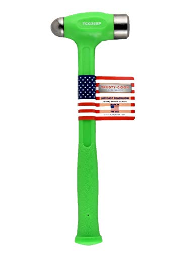 Trusty-Cook Ball Peen Dead Blow Hammer (36oz, Green)