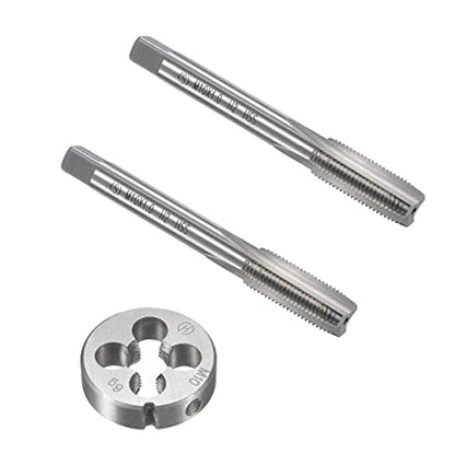 10mm x 1 HSS Metric Tap and Die Set Right Hand Thread,Tapping DIY Tool 3pcs (M10 x 1mm) - size: M10 x 1mm