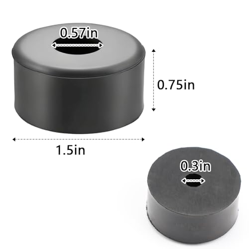 192310GS Anti Vibration Rubber Feet, 8 Pack Anti Vibration Heavy Duty Rubber Foot for Air Compressors, Generators Pressure Washers Isolation Pads Compatible with 094-0026 E106661 D091007, with Screw