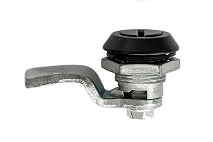 Lot of 12 Black Steel Quarter Turn Cam Lock Latch (For Enclosures, HVAC, Generators, Boxes, Cabins, Cabinets) - Operates by Screwdriver - IP65 - Totally Dust Tight - Waterproof - 060.44.120