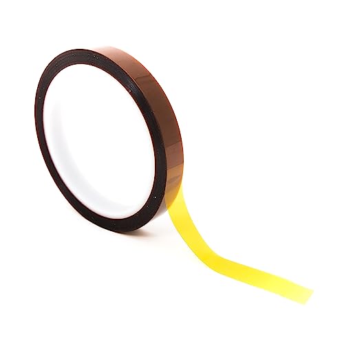 Bertech High-Temperature Polyimide Masking Tape, 1 Mil Thick, 15 mm x 36 Yards - UL Recognized - size: 15mm