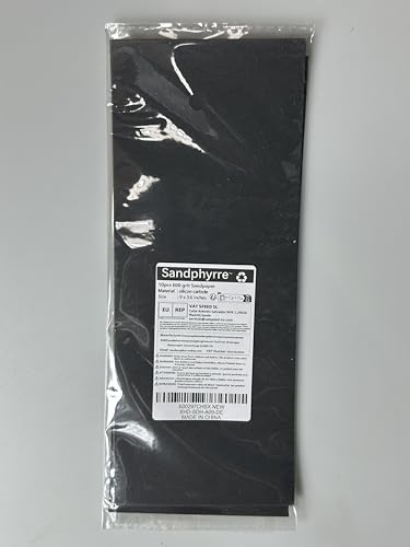 Sand Paper Variety Pack, 10PCS Wet/Dry Sandpaper for Wood Metal Crafts and Car Sanding, 600 Grit, 9 x 3.6 Inch - size: 600-Grit