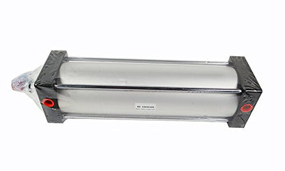 INTBUYING Air Cylinder Pneumatic Buffer Standard Cylinder Aluminum Alloy Magnetic Rod Dual Action Single Rod- SC 100 x 300 PT Bore:4" Stroke:12" - size: SC 100 x 300 PT Bore:4" Stroke:12"