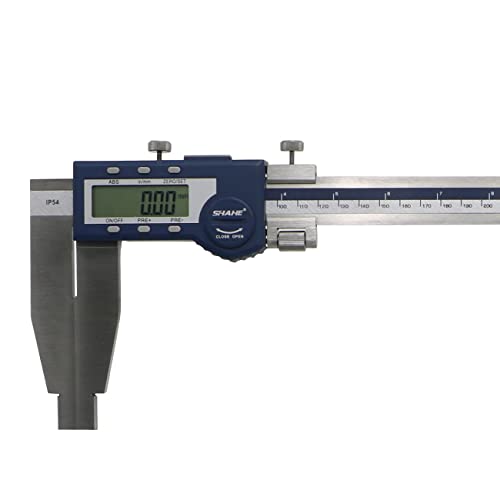 SHAHE Electronic Digital Caliper with 0-24"/600mm,0.0005"/(0.01mm) Resolution,+/-0.002" (0.05mm) Accuracy,Inch/Metric, Stainless Steel Jaws